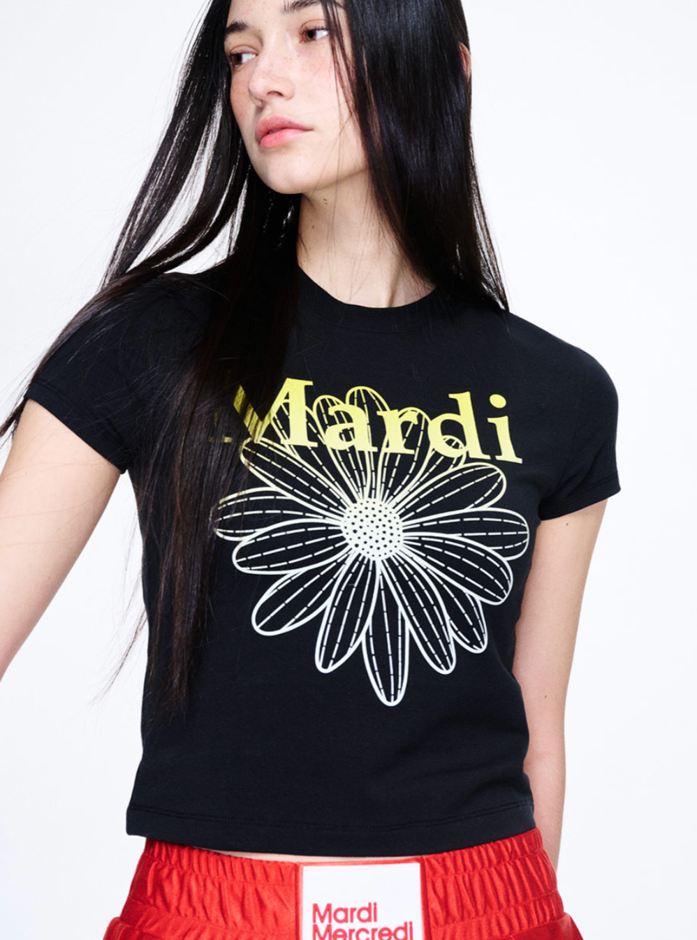 Mardi Mercredi cropped T-shirt