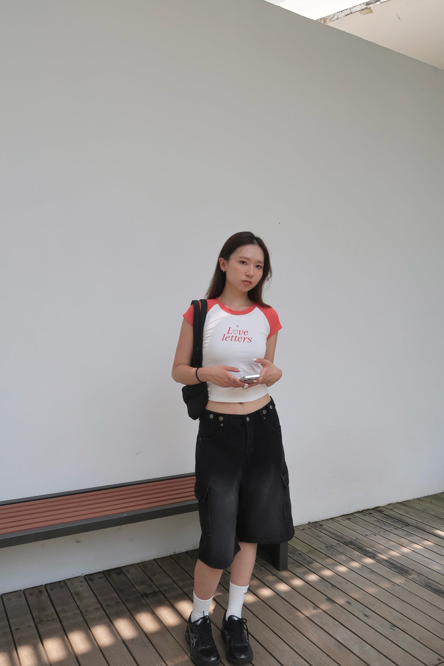 Love letters raglan tee