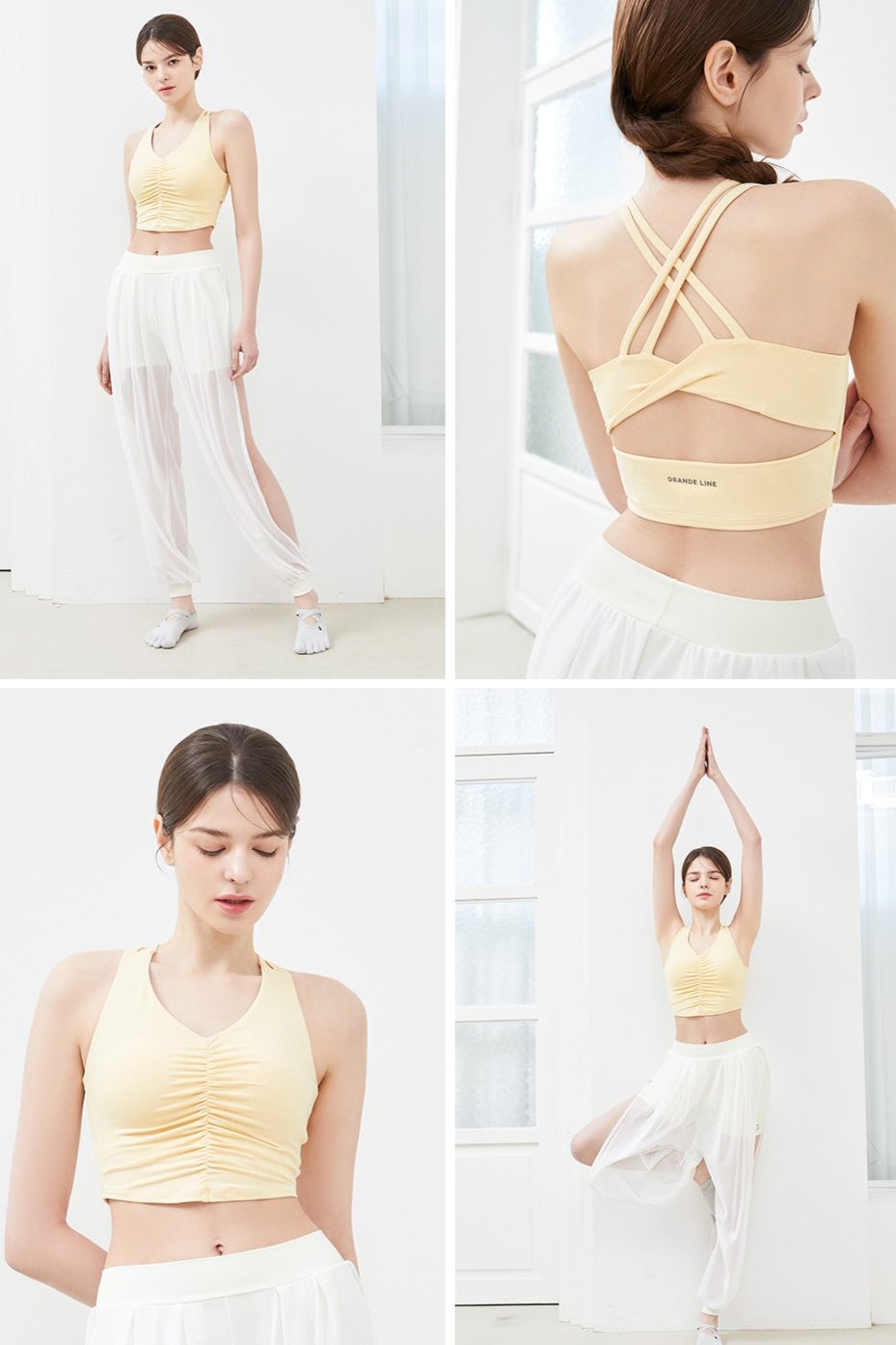 Grandeline EL-SOFT Back Twist shirting Tank top