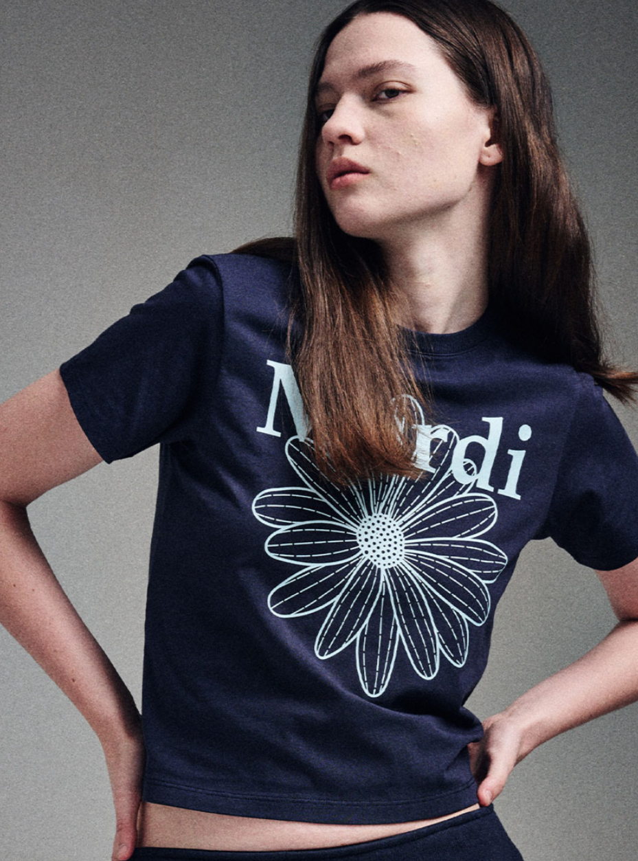 Mardi Mercredi Flowermardi slim T-shirt