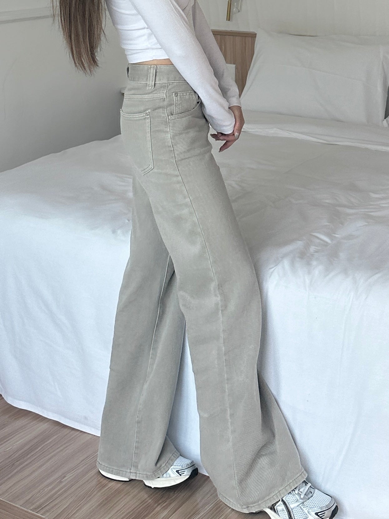 Boot cut earth tone pants