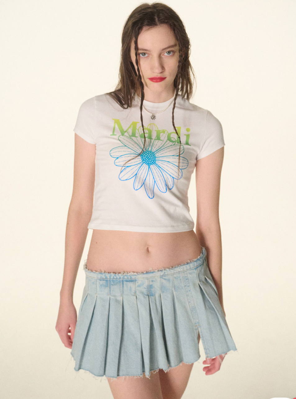 Mardi Mercredi cropped T-shirt