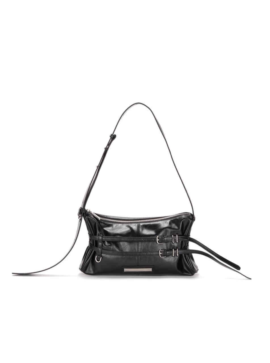 Matin kim double belted strap mini bag