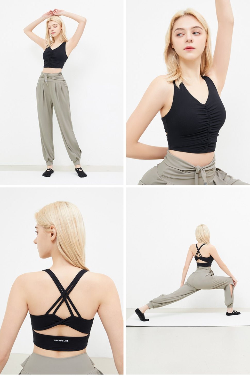 Grandeline EL-SOFT Back Twist shirting Tank top