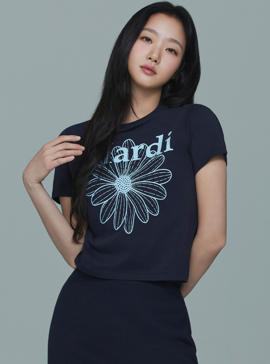 Mardi Mercredi Flowermardi slim T-shirt