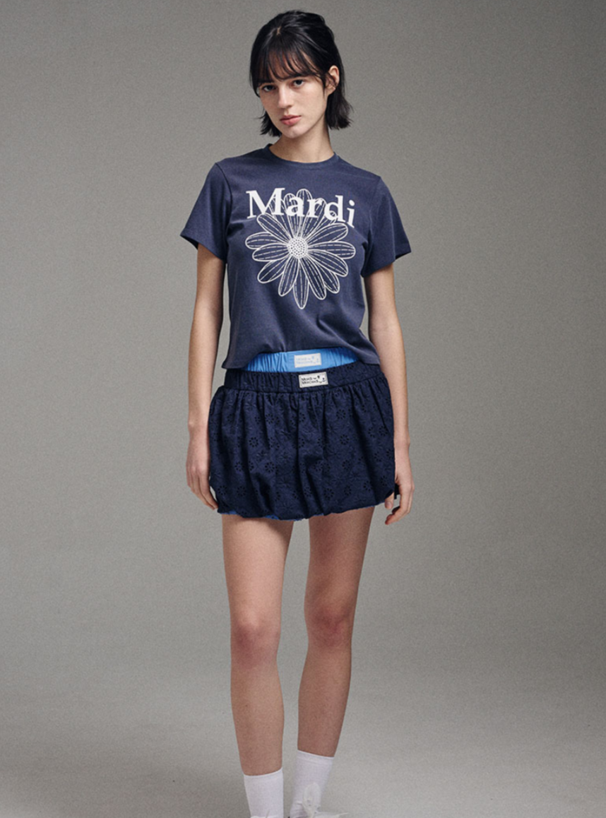 Mardi Mercredi Flowermardi slim T-shirt