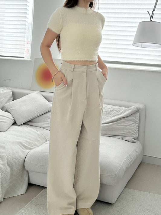 Oat wide pants