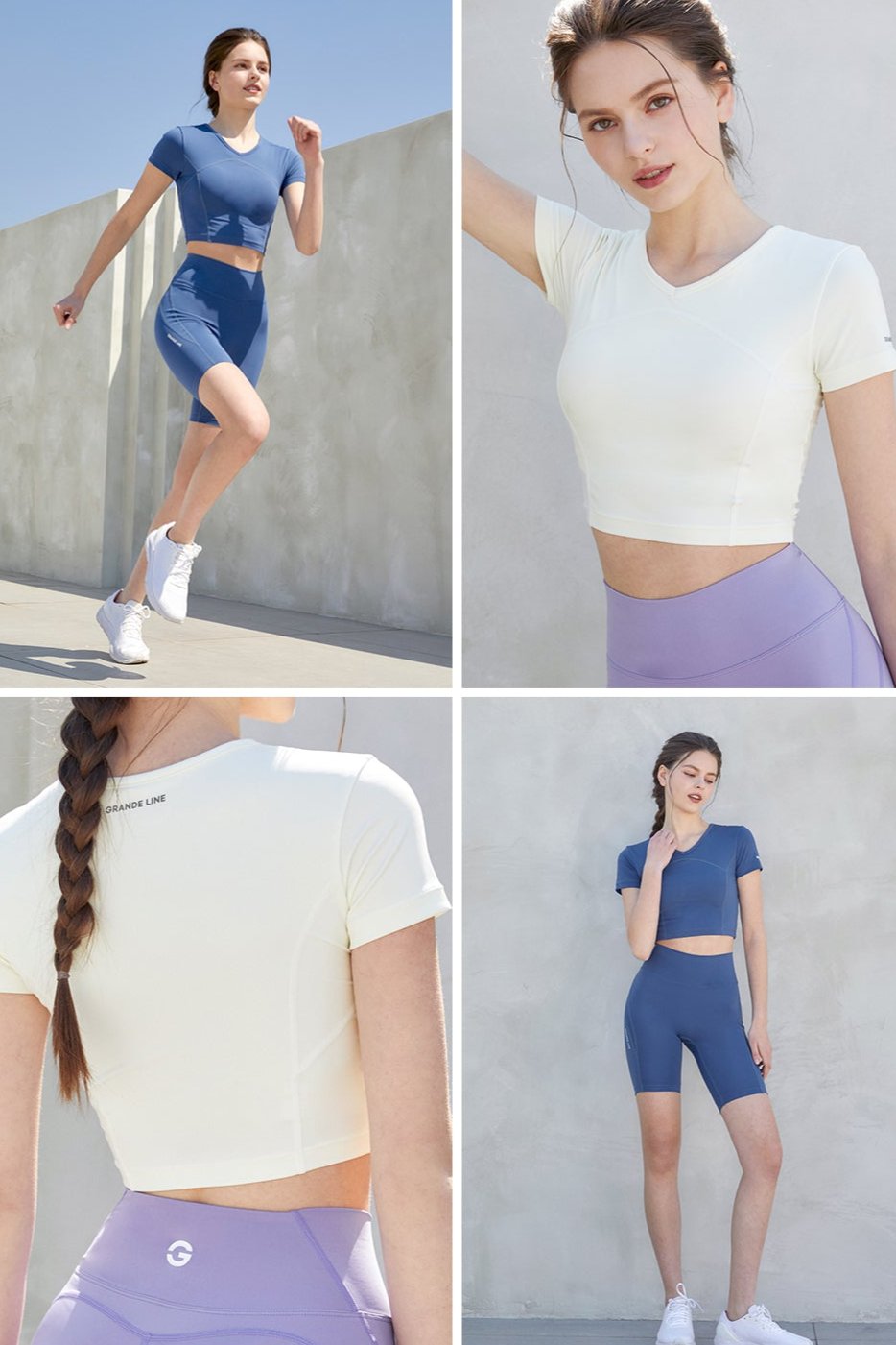 Grandeline EL-TOUCH air stitch crop top