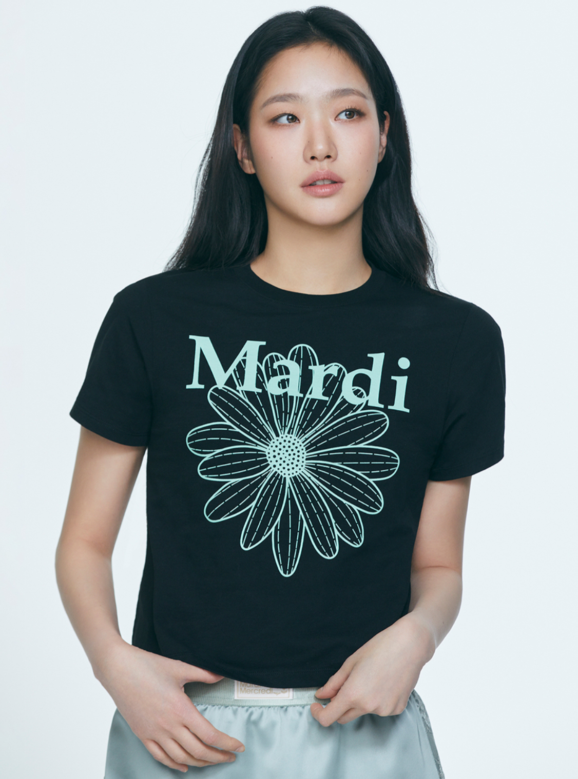 Mardi Mercredi Flowermardi slim T-shirt