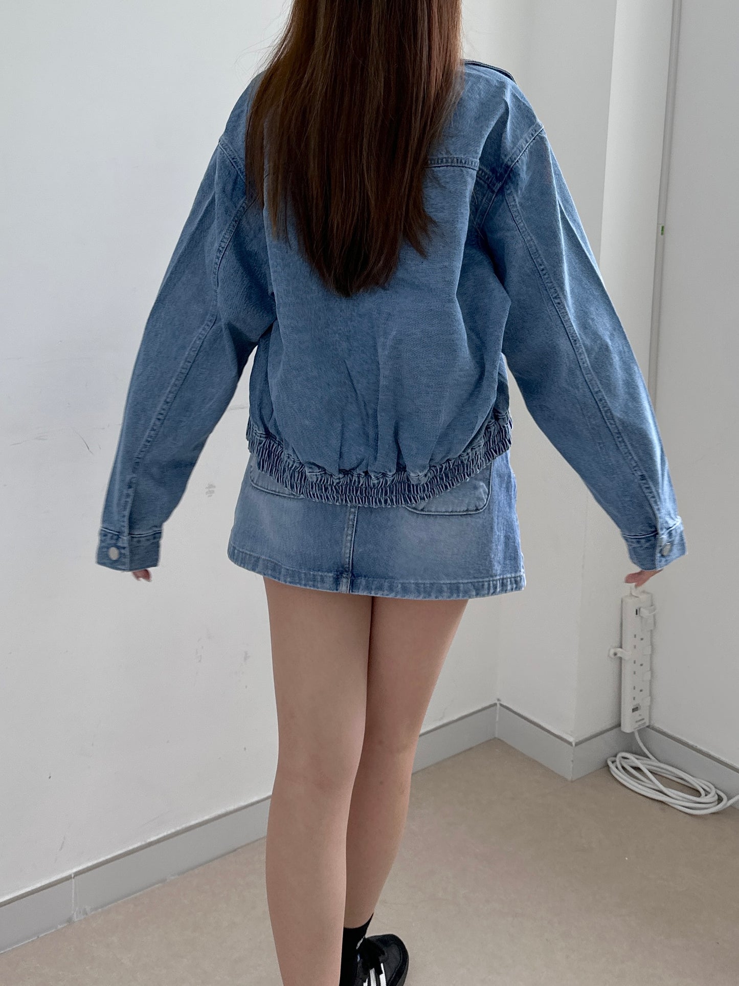 The denim skirt