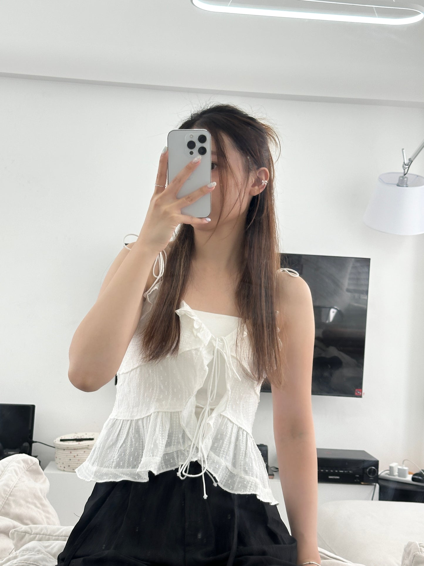 Lace ribbon sleeveless 2.0