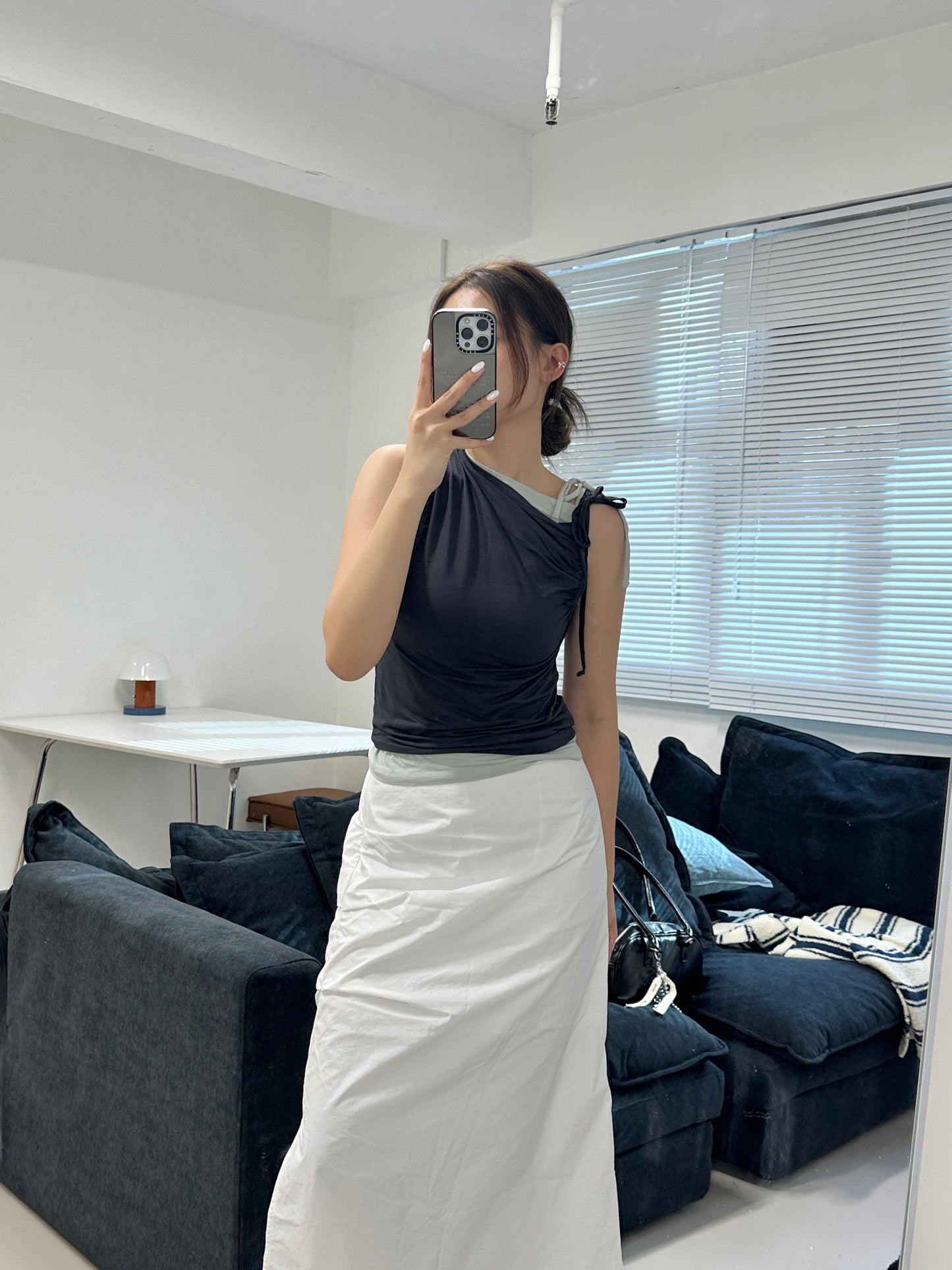 Asymmetry sleeveless