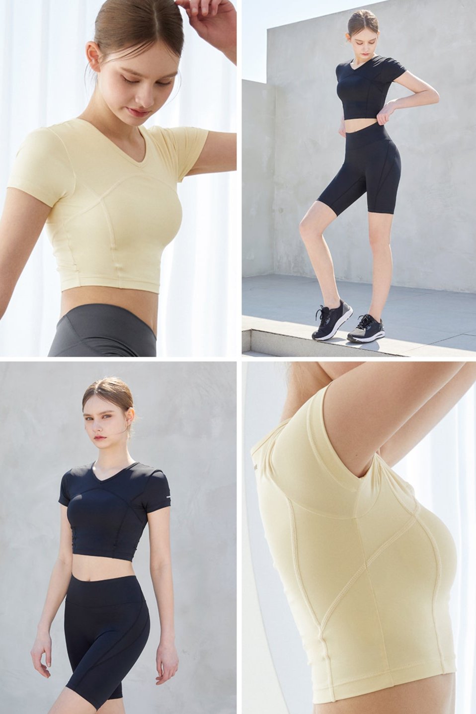 Grandeline EL-TOUCH air stitch crop top