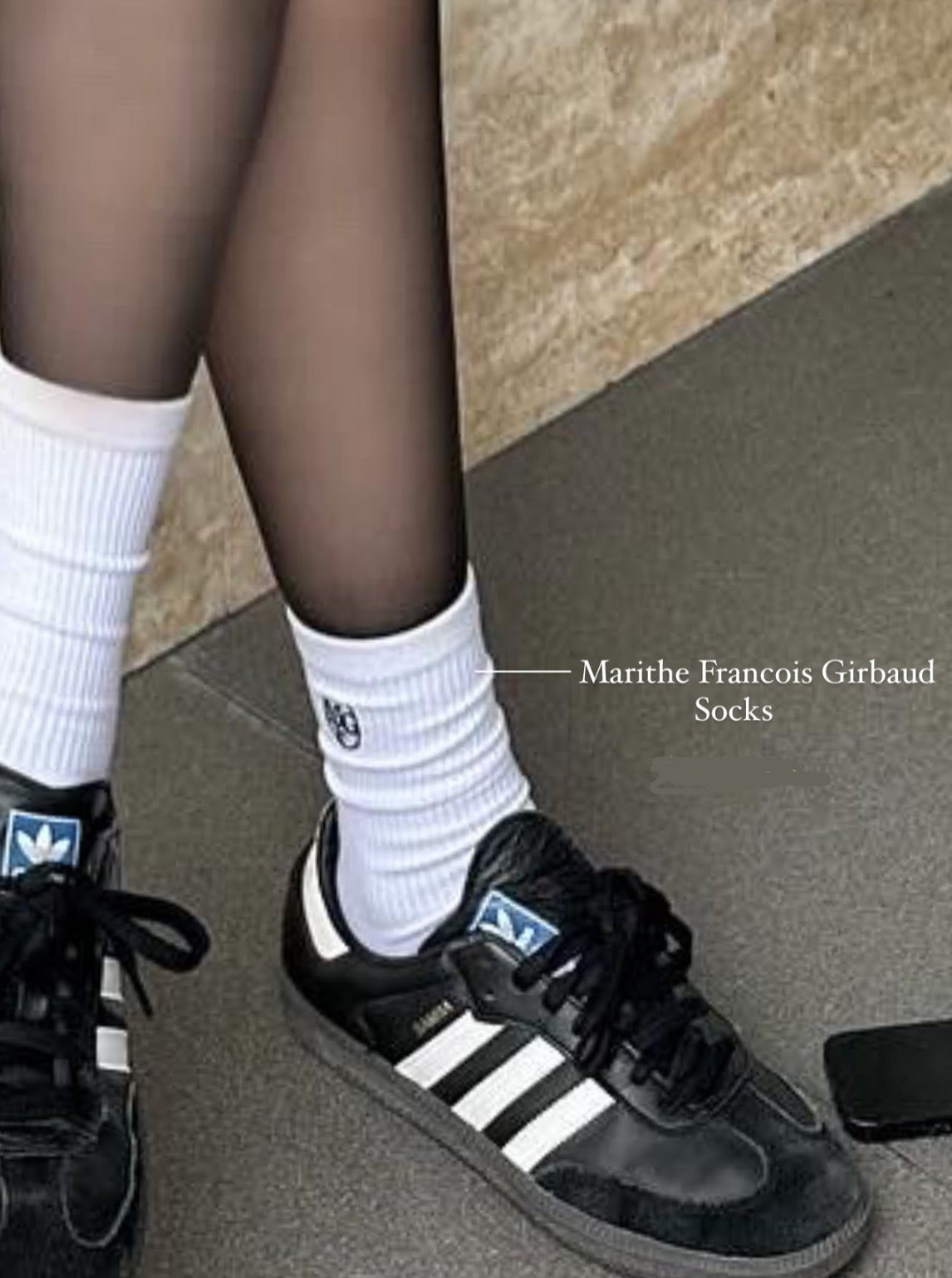 Marithe Francois Girbaud logo socks