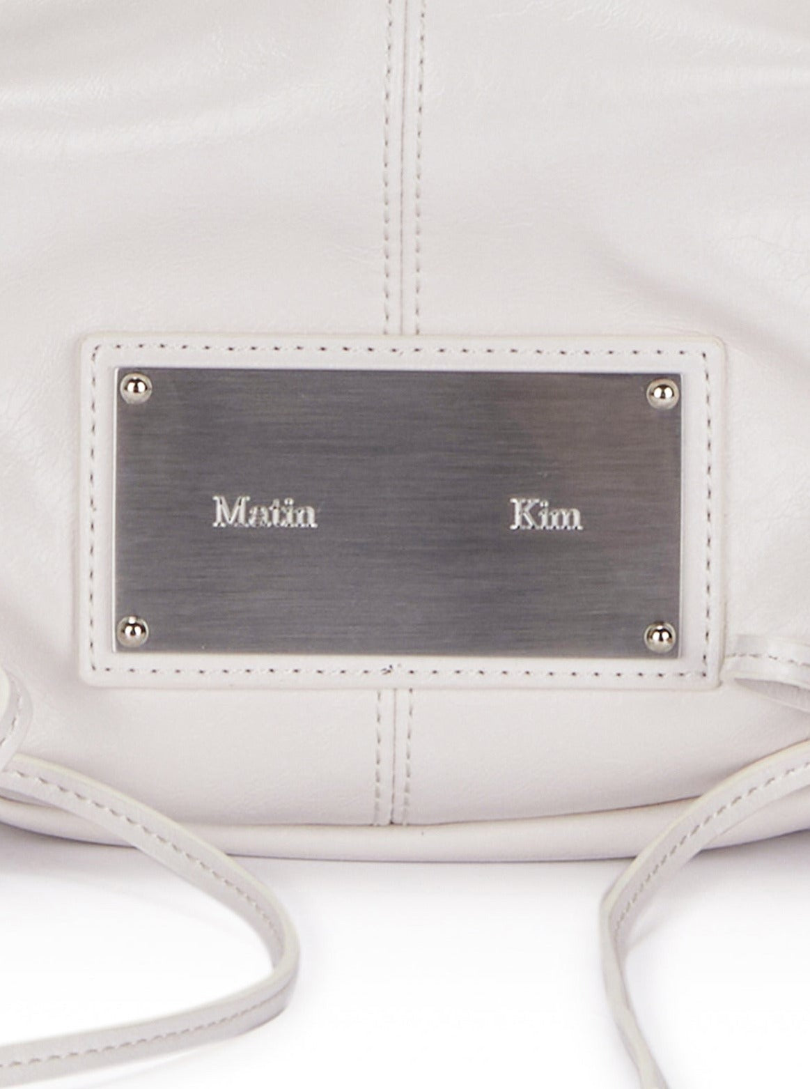 Matin Kim half shirring ribbon round bag