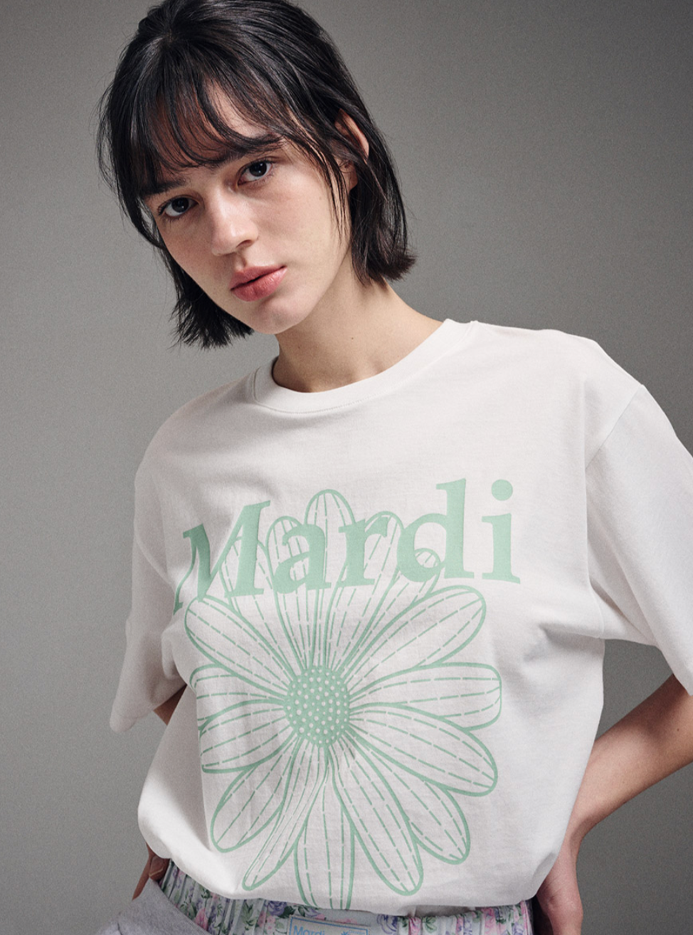 Mardi Mercredi Flowermardi T-shirt (2024 S/S New colours)