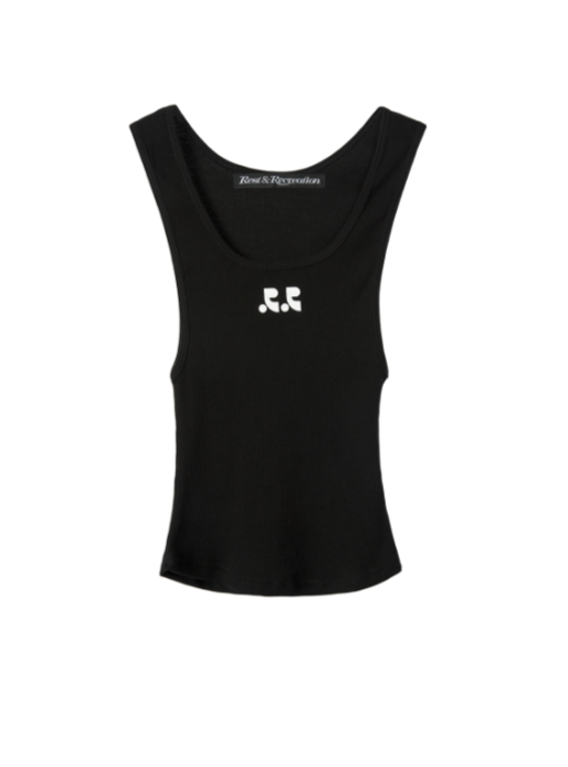 Rest & Recreation logo short tank top