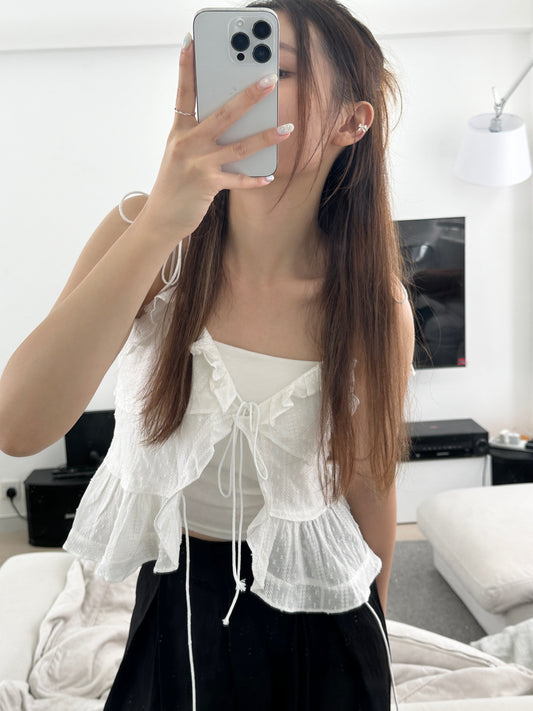 Lace ribbon sleeveless 2.0