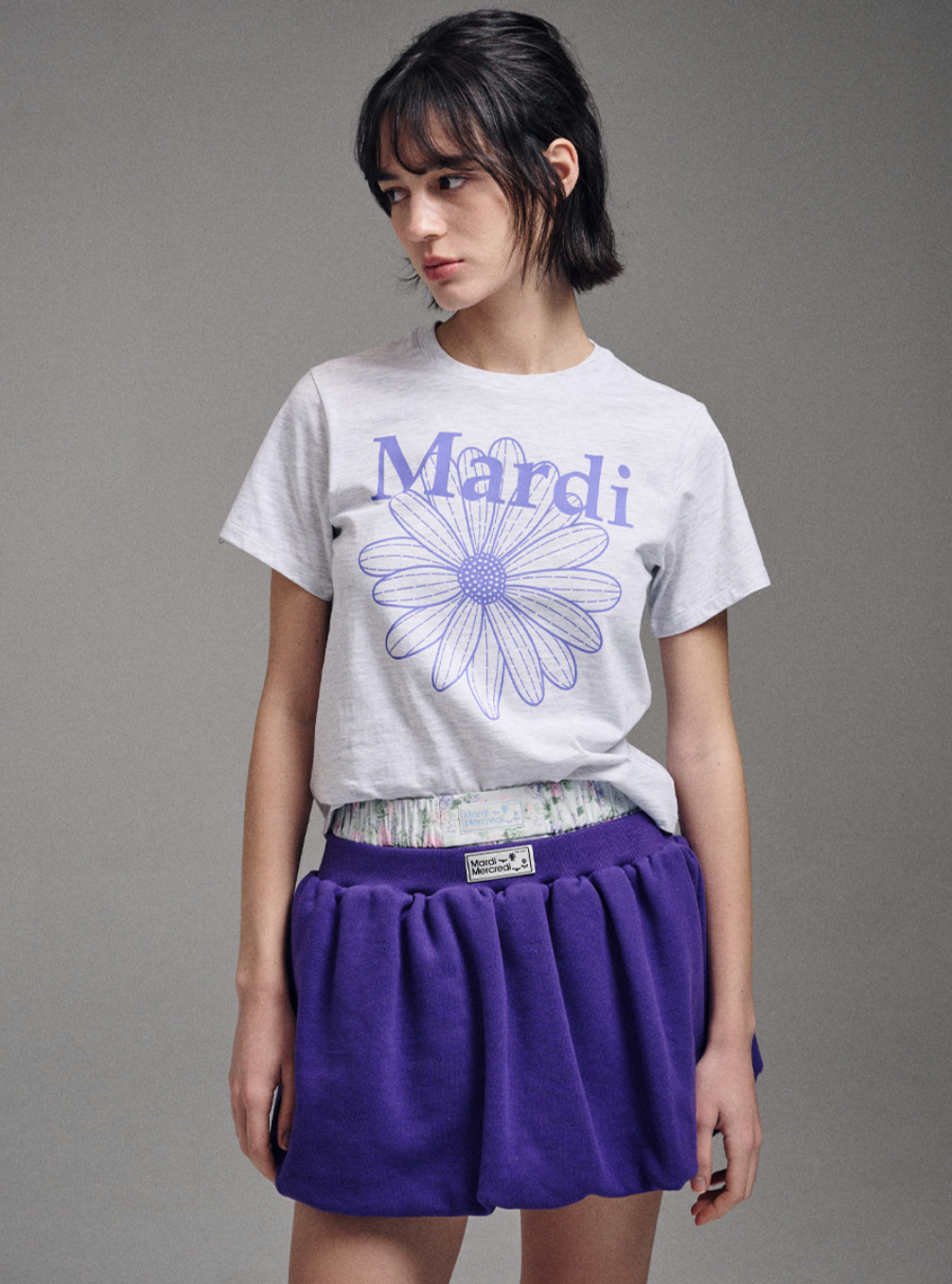 Mardi Mercredi Flowermardi slim T-shirt