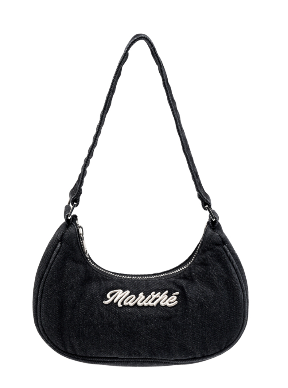 Marithe Francois Girbaud embroidery logo shoulder bag