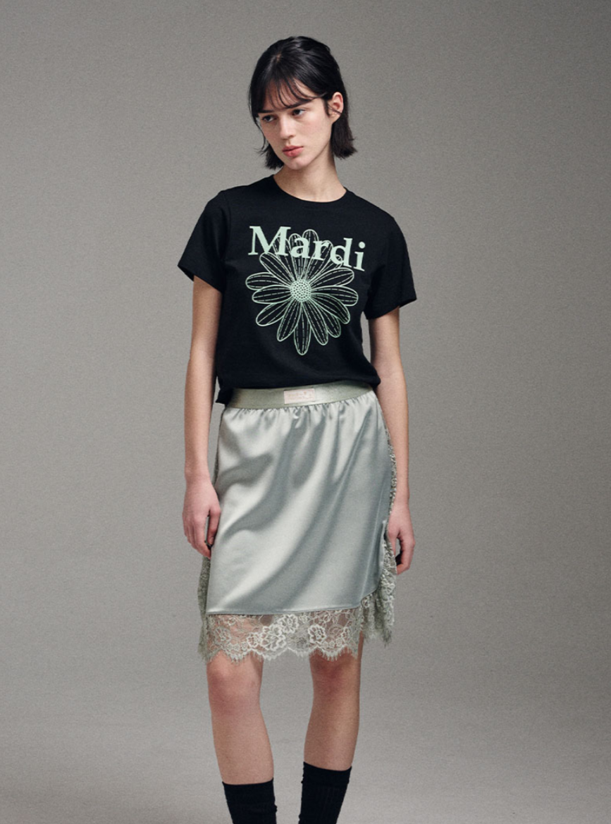 Mardi Mercredi Flowermardi slim T-shirt