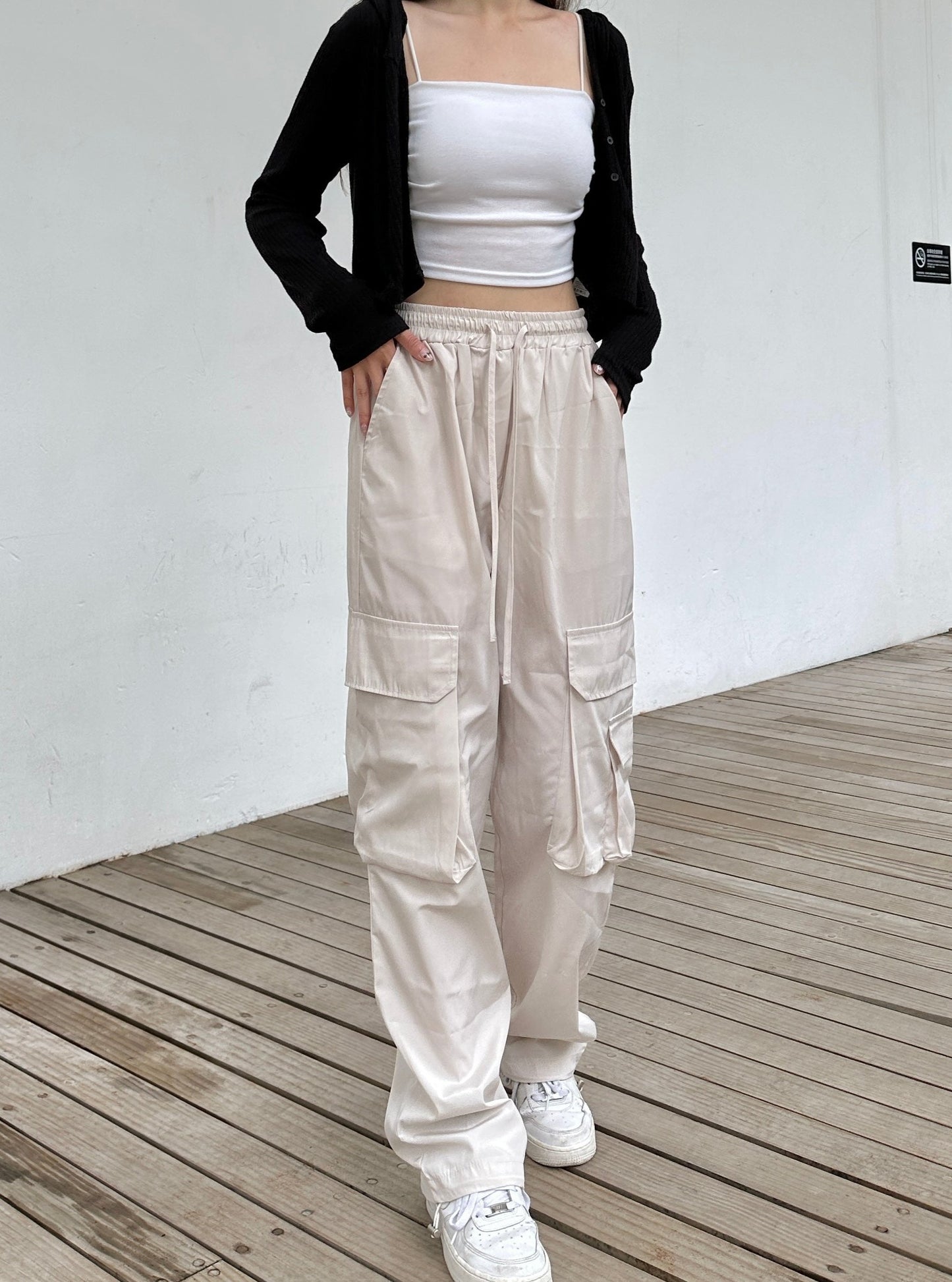 Nylon Cargo pants