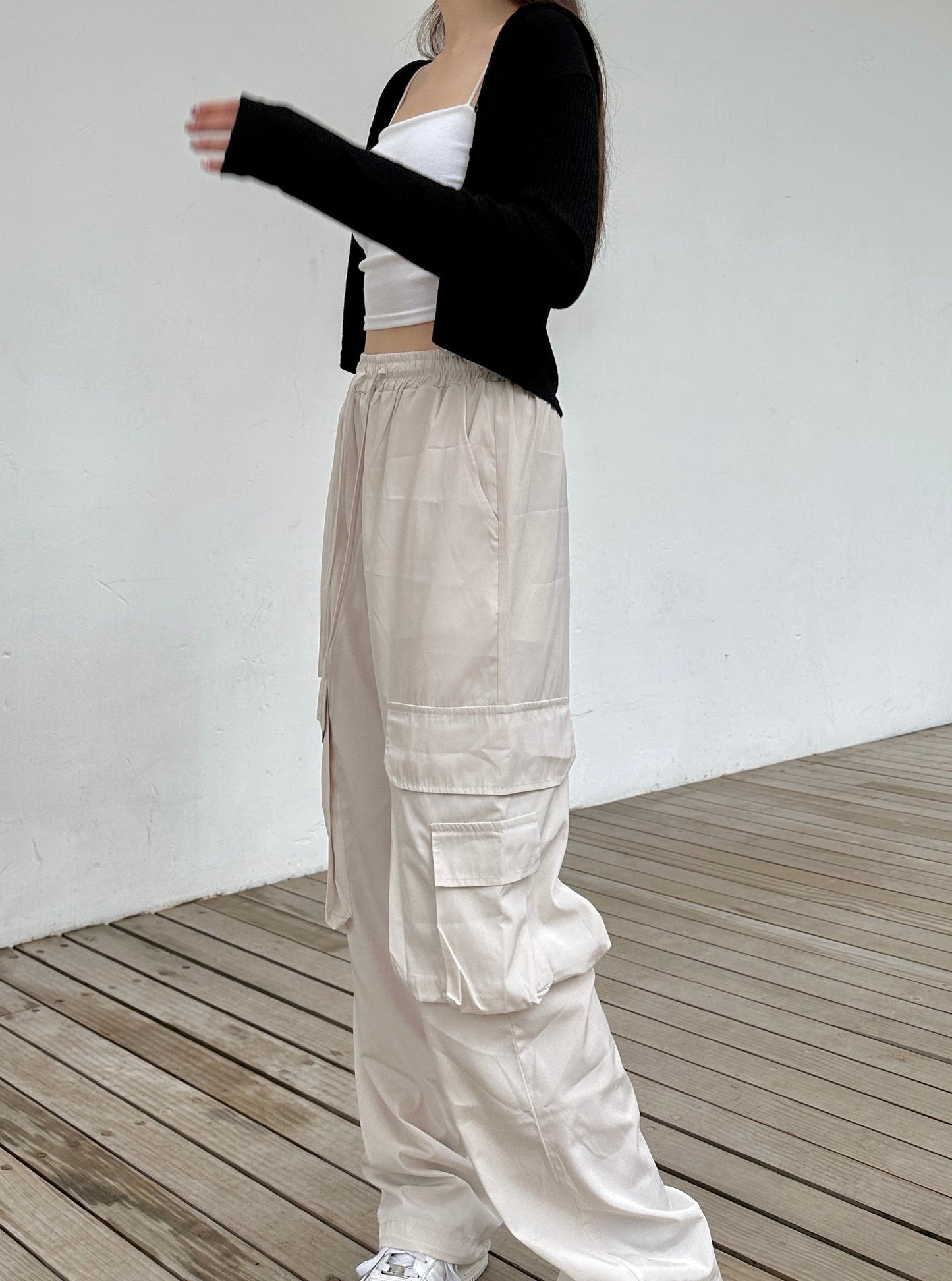 Nylon Cargo pants