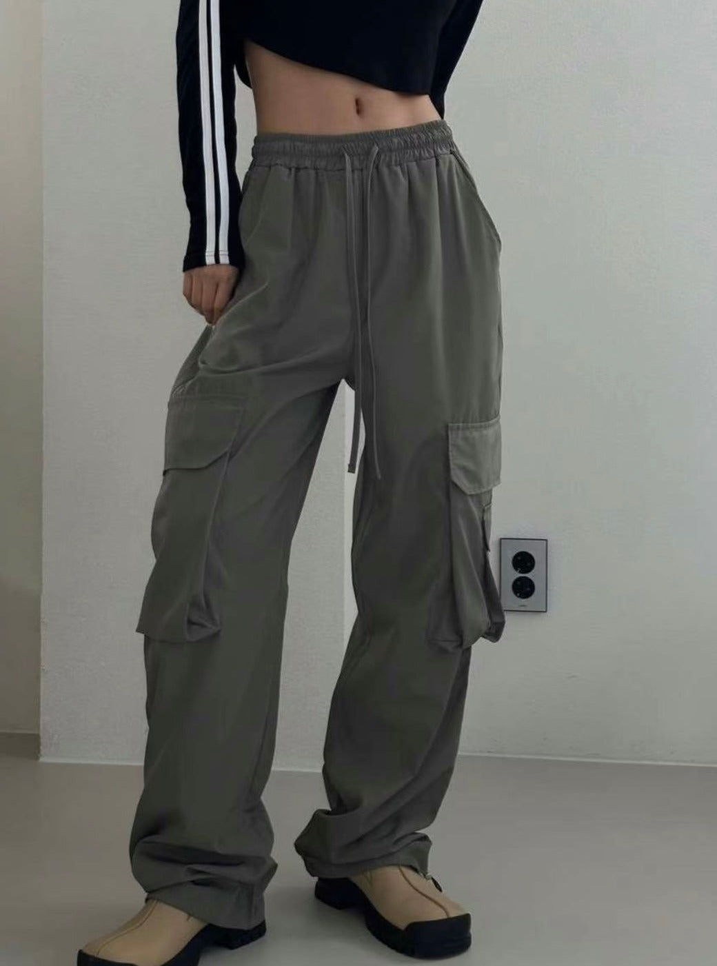 Nylon Cargo pants